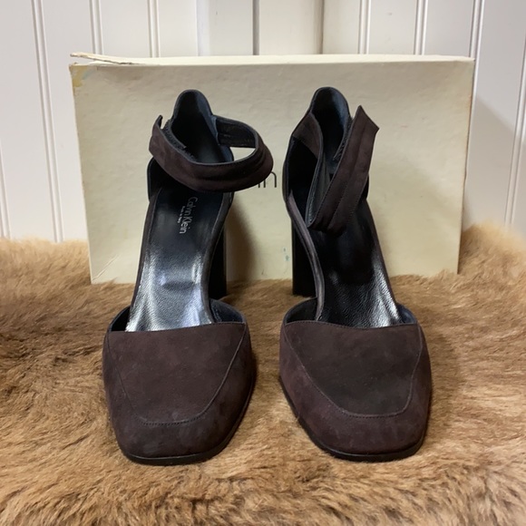 80s Calvin Klein Heels Shoes 9.5 Made in Italy - Picture 3 of 11